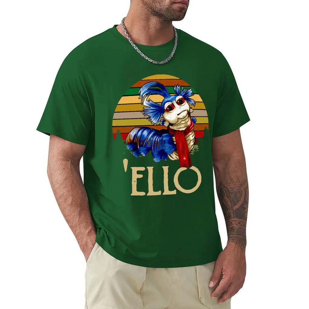 Grey Worm Ello Labyrinth Ello Vintage T Shirt Harajuku Short Sleeve T-shirt 100% Cotton Graphics Tshirt Tops