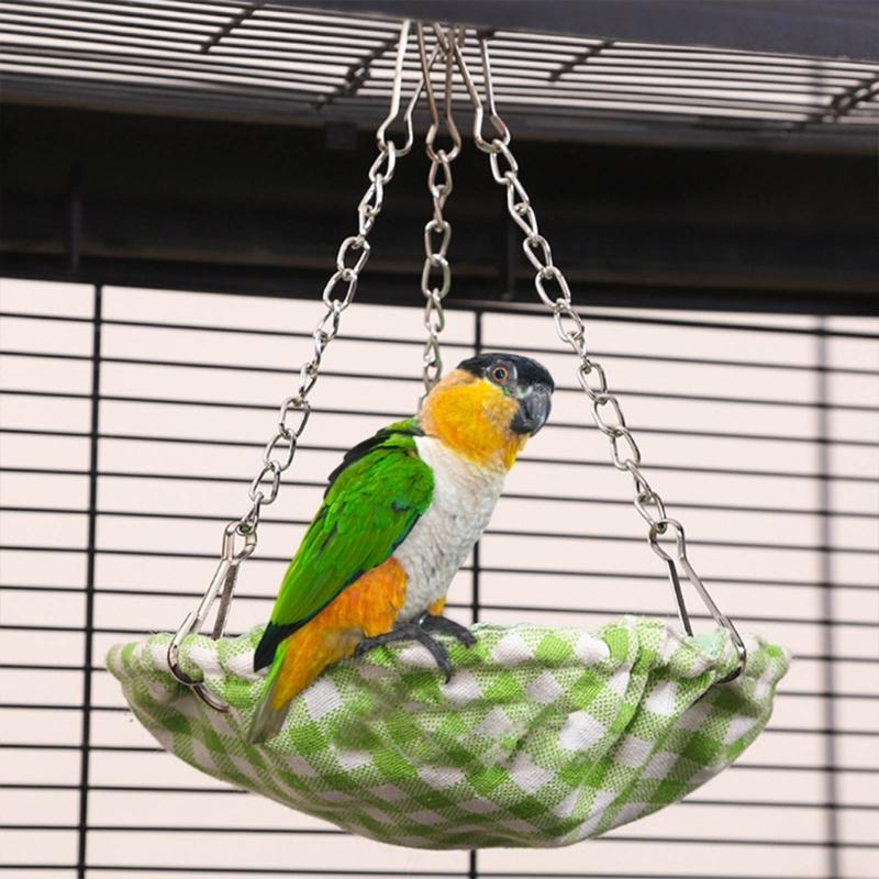 Hanging Bird Hammock Swing Small Size Bird Sleepings Huts for Conures,Budgies Waterproof Bird Bed for Cage