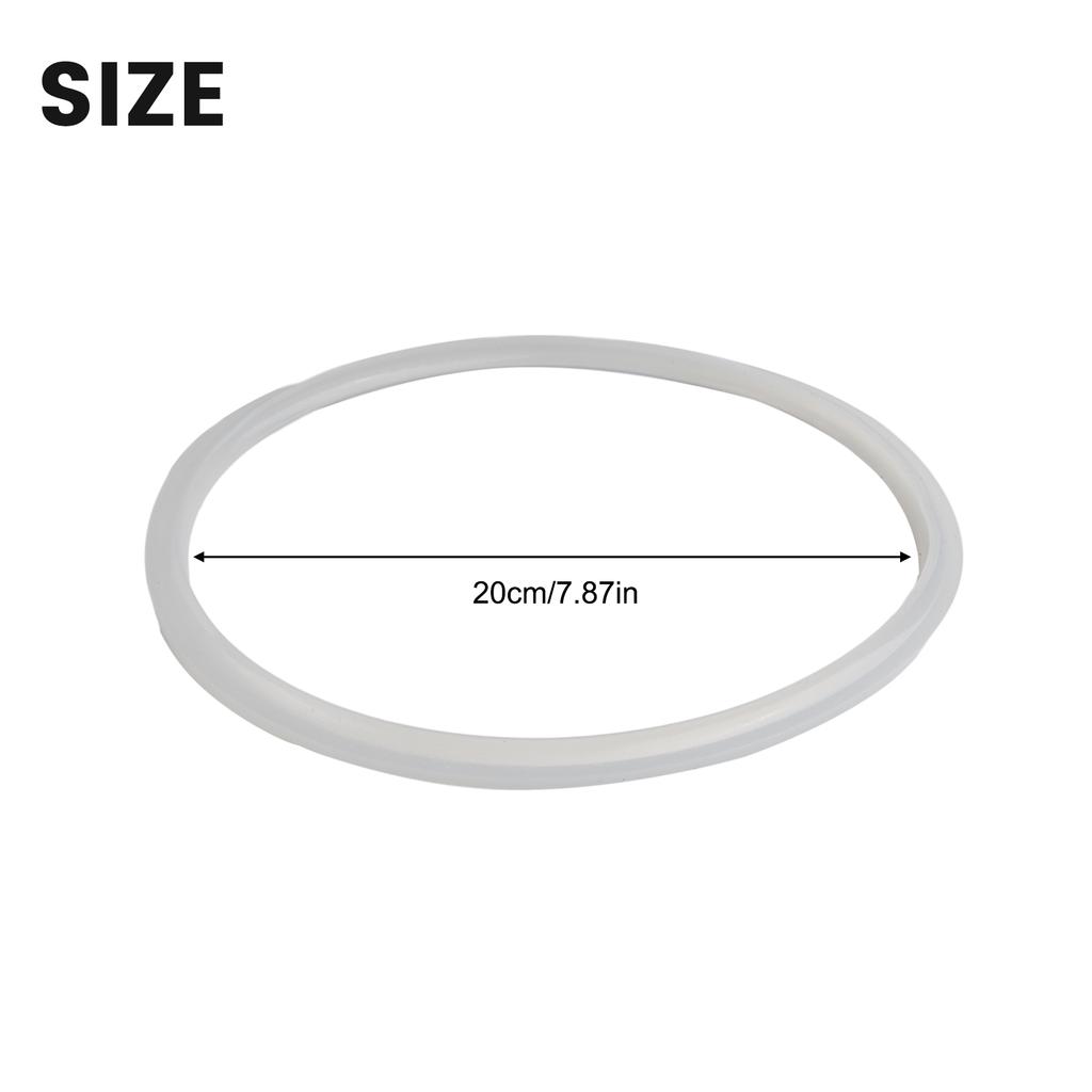 1pcs Silicone Pressure Cooker Seal Ring O Ring Rubber Clear Replacement Gasket Kitchen Cooking Tool 18/20/22/24/26/28/30/32cm