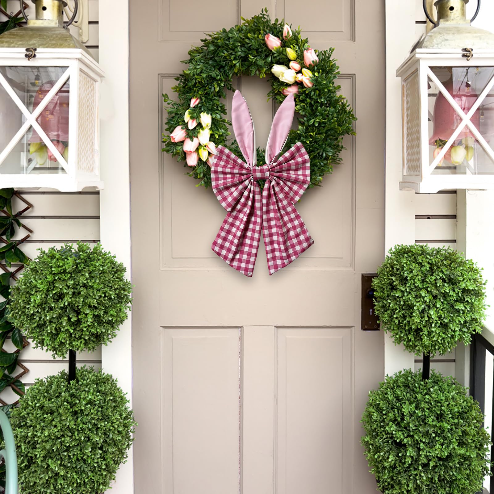 

Easter Bunny Ear Bow Pendant For Holiday Parties, Birthdays, New Year s Home Decorations One Size