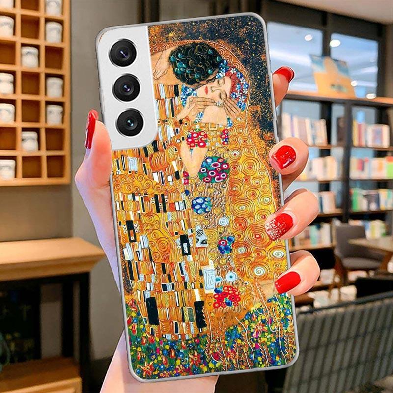 Kiss by Gustav Klimt Desig Cover Phone Case For Samsung Galaxy S26 S25 Edge S24 Ultra S23 S22 Plus S21 S20 FE Soft Fundas Shell