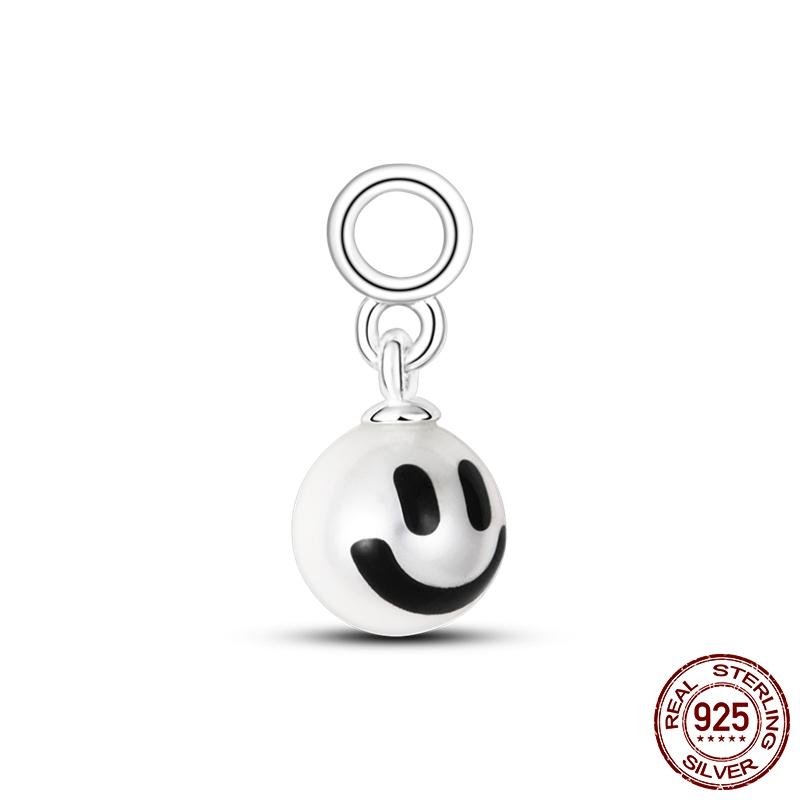 925 Silver Me Series Eye Medallion Pendant Charms for Bracelet Necklace DIY Link Earring Styling Two-ring Connector Jewelry