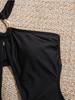 Bikini Sexy de Color Sólido con Aberturas y Cuello Halter para Mujer, Moda Elegante, Traje de Baño para Vacaciones en la Playa