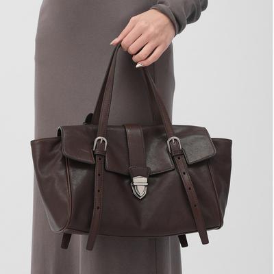 French Staff Briefcase Retro Handbag Large Capacity Single Shoulder Armpit Bag Commuting Versatile Bag for Women