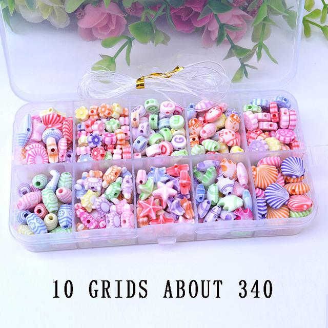 Diy Handmade Beaded Toy With Accessory Set Children Creative 24 Grid Girl Jewelry Making Toys Educational Toys Children Gift