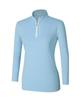 2ELA [2Pack] Women'S Ice Mood Cooling Zip-Up Long Sleeve T-Shirt 5 Colors (C Type)