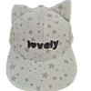 Adjustable Cat Ears Baseball Cap Kawaii Cute Peaked Cap Star Pattern Baseball Hat  Woman Girls