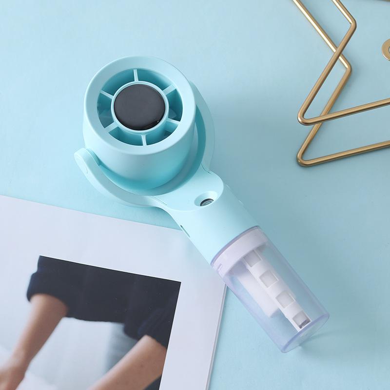 1 Conjunto Ventilador de Névoa com Borrifador de Água Portátil para Exterior Ventilador de Borrifo de Mão Mini Ventilador para Dormitório de Estudante Suprimentos de Verão Ferramentas de Resfriamento