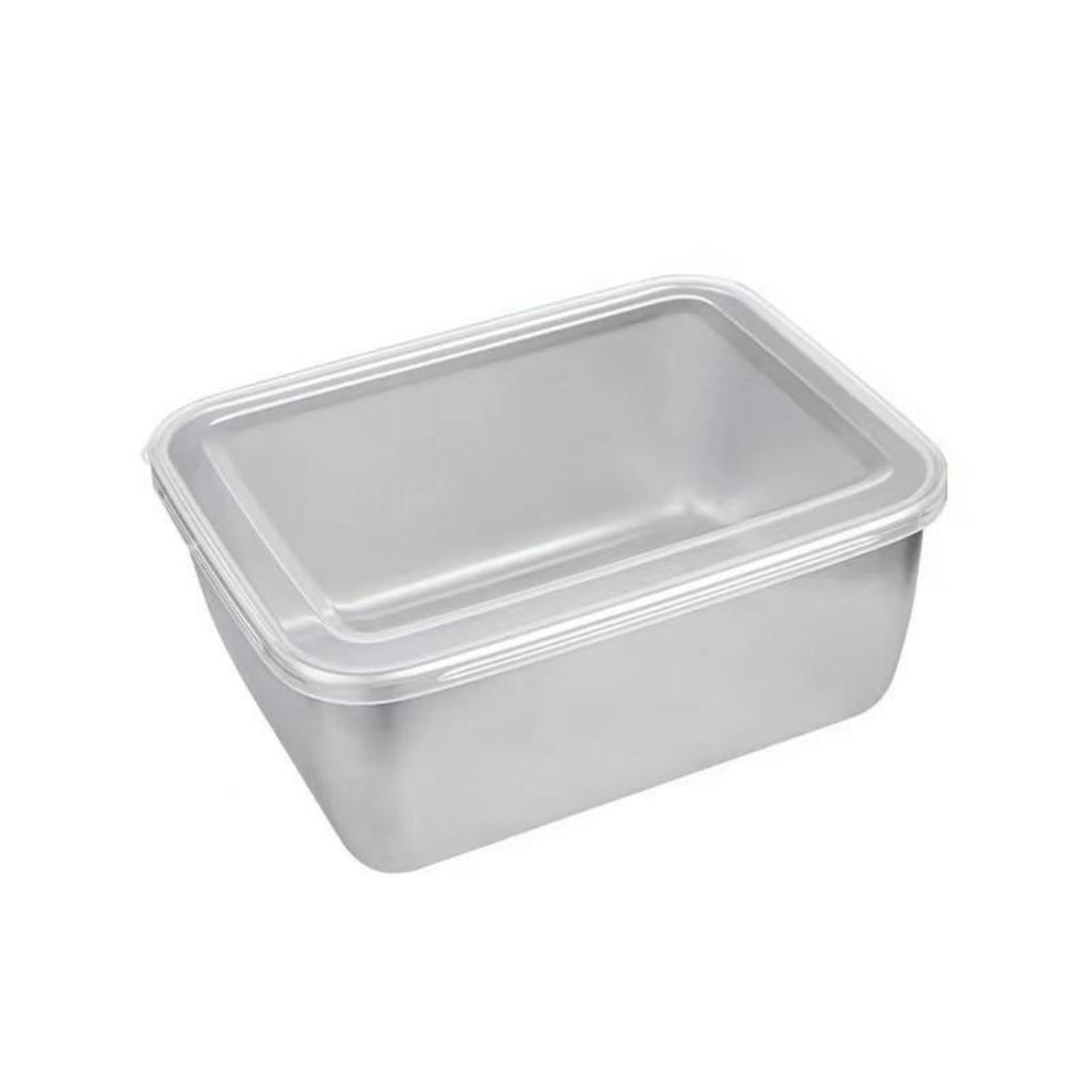 Set Da 6 Contenitori In Acciaio Inox 316 Da 600 Ml Con Coperchio Ermetico, Per Alimenti, Adatti A Microonde E Freezer