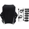 Universal Motorcycle Windshield Glass Cover Screen Deflector Compatible with Husqvarna 701 Svartpilen Vitpilen 250 401 701 Nuda 900 R(Transparent)