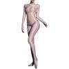 Women's Glossy Bodystocking Long Sleeve Bodysuit Sheer Jumpsuits Bodycon Bodystocking