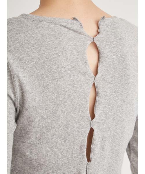 Emi Slub Jersey Free Small 2-Way Top, 13WCT251059, LGRY, Size,