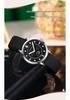 Sanda Women's Fashionable Leather & Silicone Strap Quartz Watch with Luminous Stopwatch