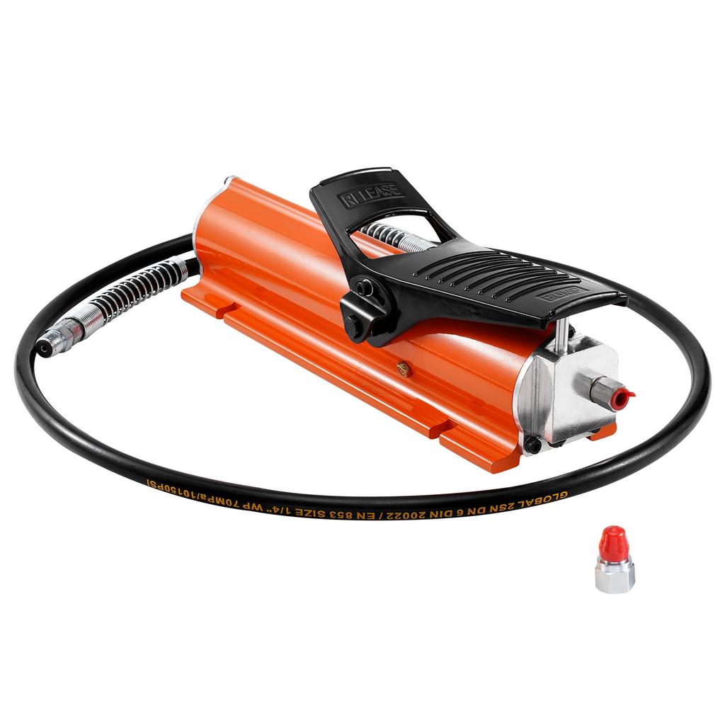 VEVOR 689 bar(10,000PSI) Air Hydraulic Pump, 0.7 L(0.18 Gal) Reservoir, NPT 9.5mm(3/8 In) Oil Outlet, NPT 6.4mm(1/4 In) Inlet