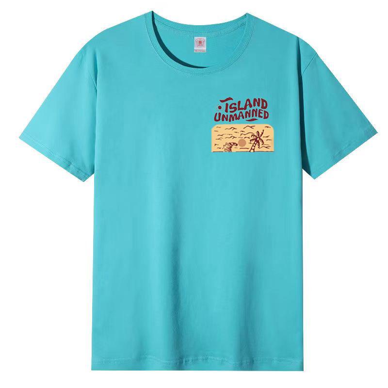 Cotton Short-sleeved T-shirt Women Fashion Short-sleeved Printed Tops