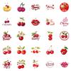 50PC Red Stickers For Refrigerator, Cup, Guitar, Phone Case Stickers