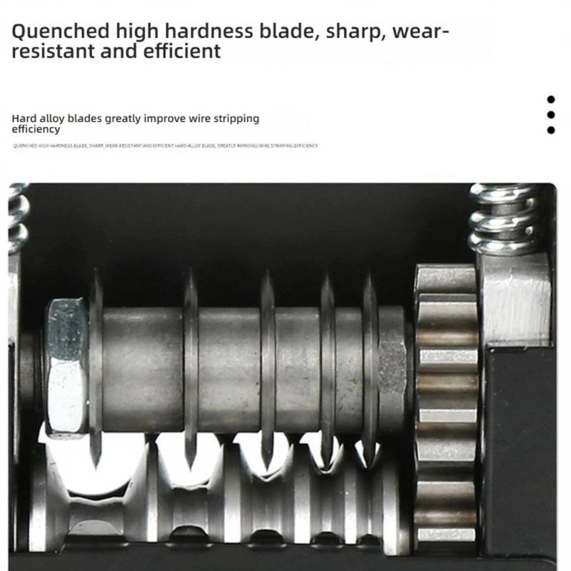 Hand Crank and Electric Cable Stripper Precisions Cutting and Safety Guard for Wire Stripping on Different Gauges
