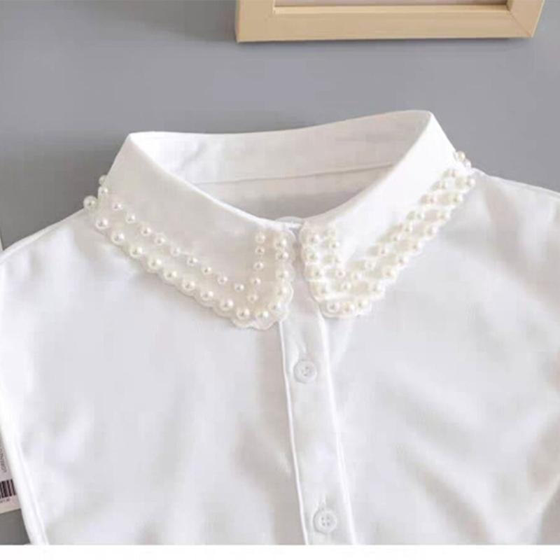 Detachable Lapel Collar False Elaborate Girls Collar Accessory Jeweled Collar Graceful Art Decorative False Shawl
