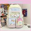 Sweet Aesthetic Student Backpack With Large Capacity And Multipocket Design For Middle School Girls