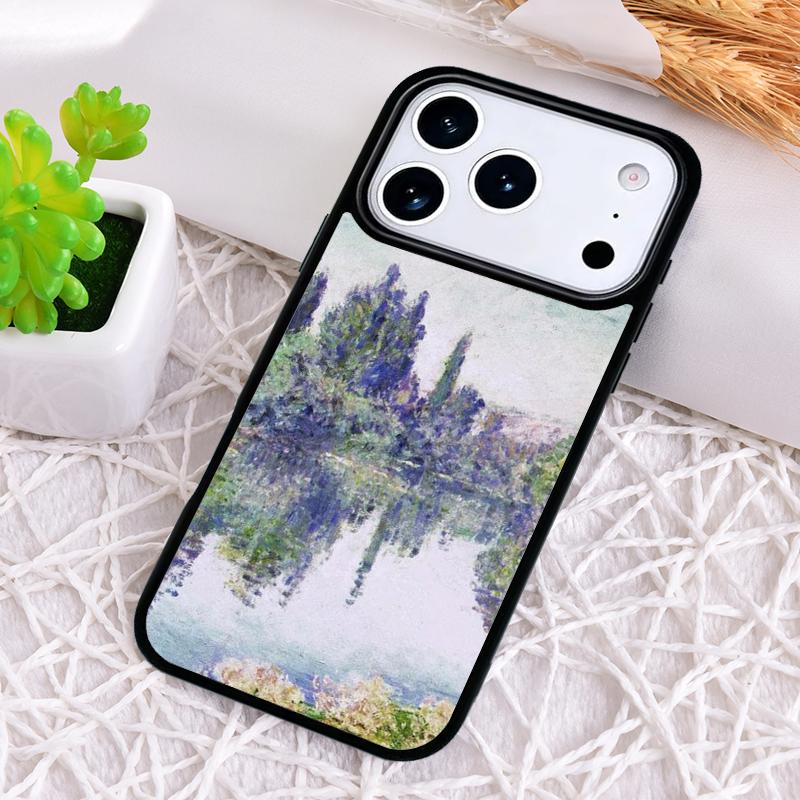 Monet Oil Painting Shockproof Phone Case for iPhone 17 Air 16e 15 11 12 14 13 Pro Max Cover Coque