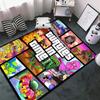 Turtles Time Retro Arcade Art Carpet Doormat Printing Art Bathroom Mat Room