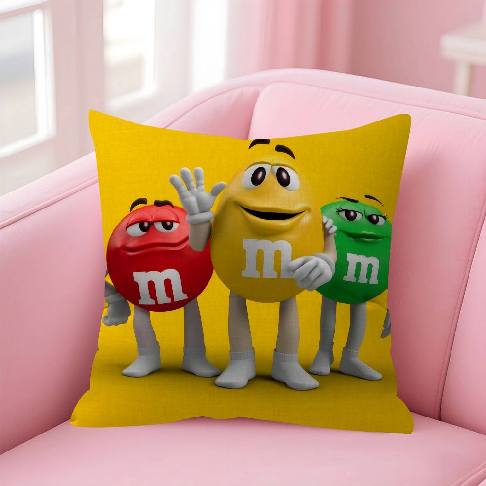 MMs Chocolate Candy Meme   pillow cover sofa cushion cover home room decoration children gift