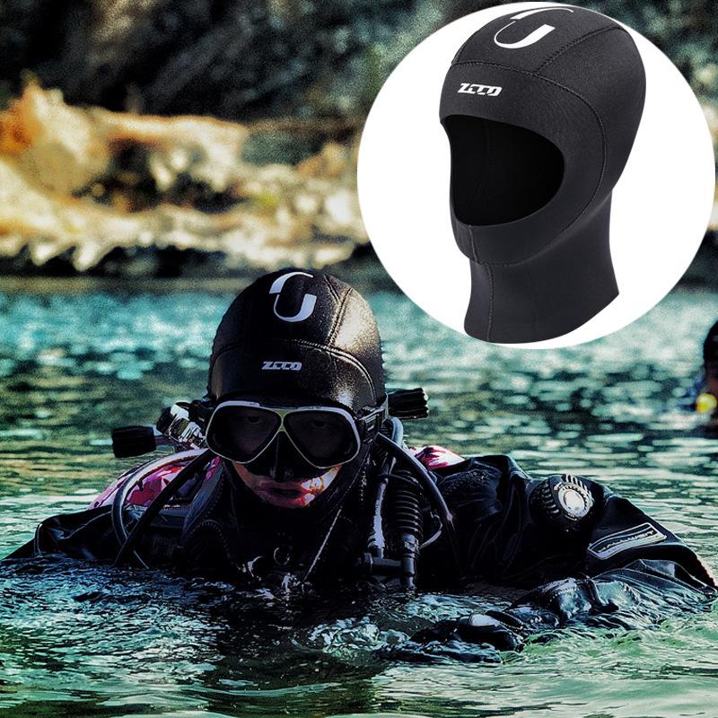 Men Women Diving Head Cover Keeping Warm Sunscreen Waterproof Cap for