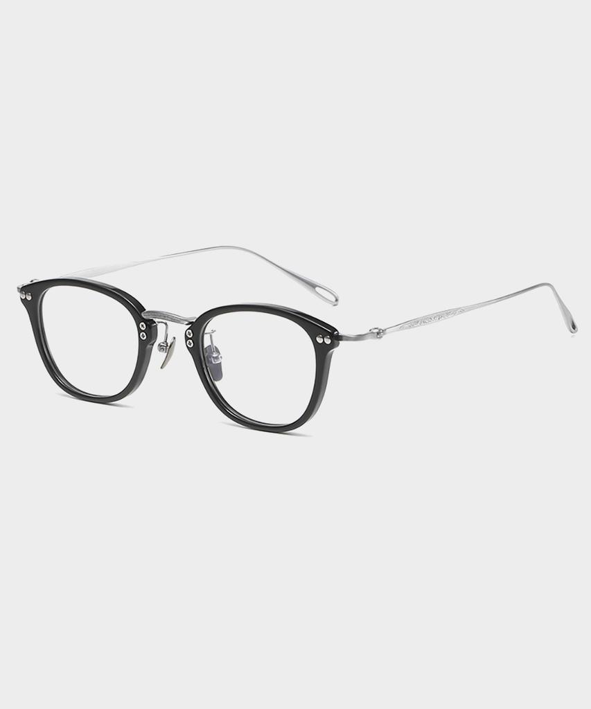 Lingkeonpeuleim Arlt-5955 Titanium Eyeglass Frame Black