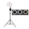 Universal Round LED Ring Fill Light Webcast Selfie Lamp Tripod Stand Bracket
