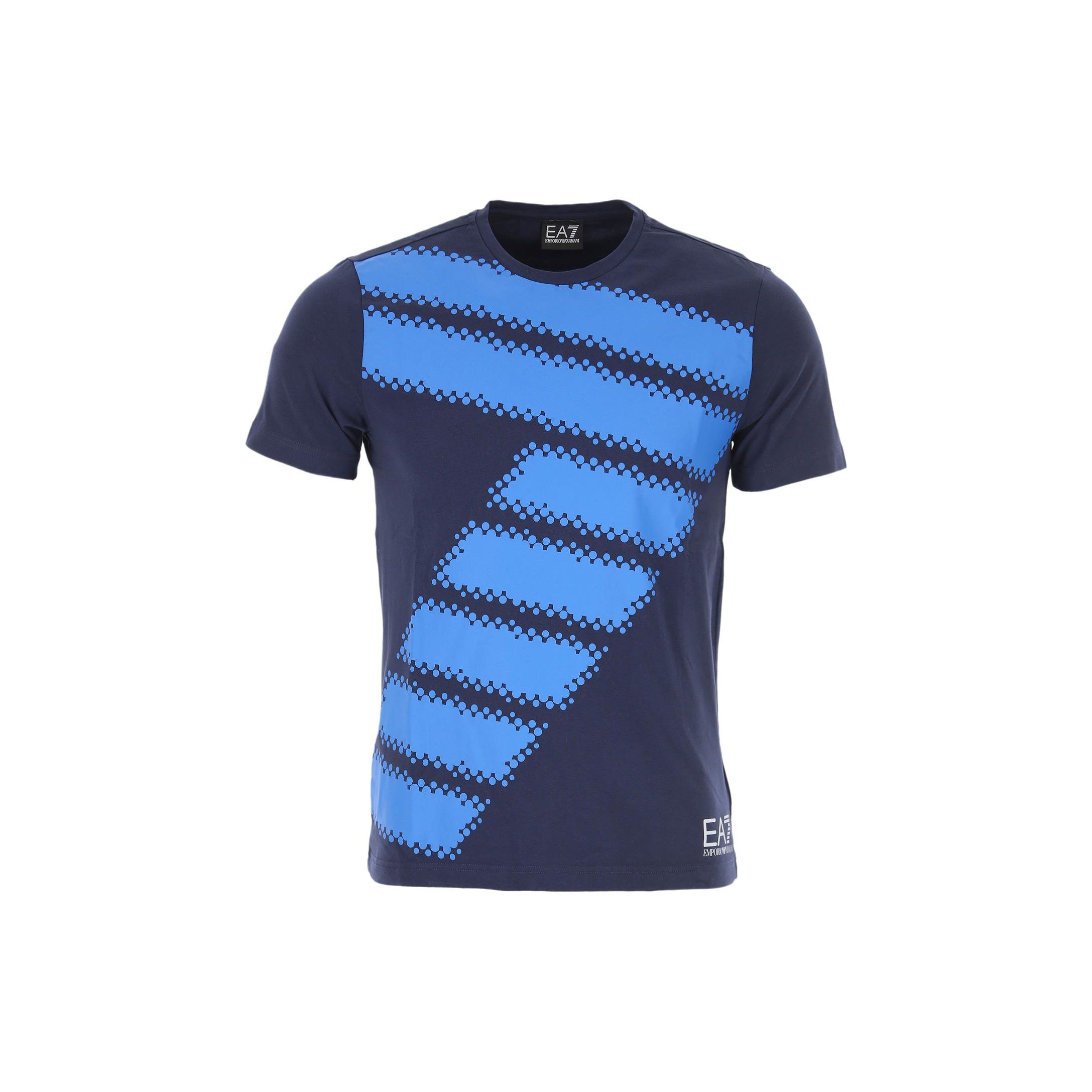 Emporio Armani EA7 Ronde Hals Bedrukt Casual T-shirt met Korte Mouwen Heren Tops 3HPT54-PJP6Z-1554 M