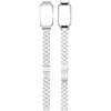 Metallrahmen für Huawei Band 10/10 NFC/9/9 NFC/8/8 NFC Uhrengehäuse Integriertes Edelstahlarmband mit drei Gliedern