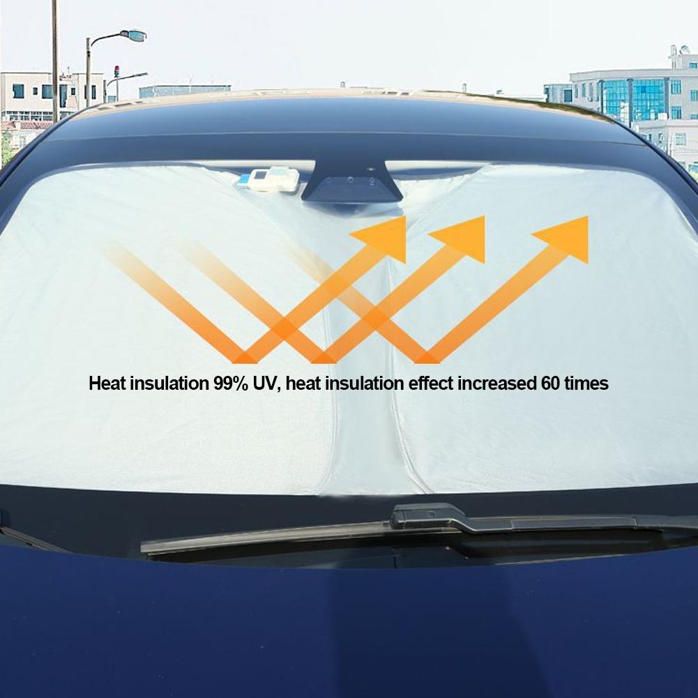 Pentru Tesla Model 3 YXS Parbriz față mașinii de protecție solară fereastră de protecție solară Vizor Umbrelă de soare Blocuri de protecție împotriva razelor UV Umbrelă de soare