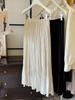 Women's Retro High-Waisted Pleated Satin Midi Skirt - 2026 Spring Collection