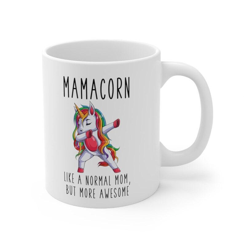 Christmas Mother'S Day Mom Unicorn Mamacorn Ceramic Coffee Mark Cup Tea Cup Unicorn