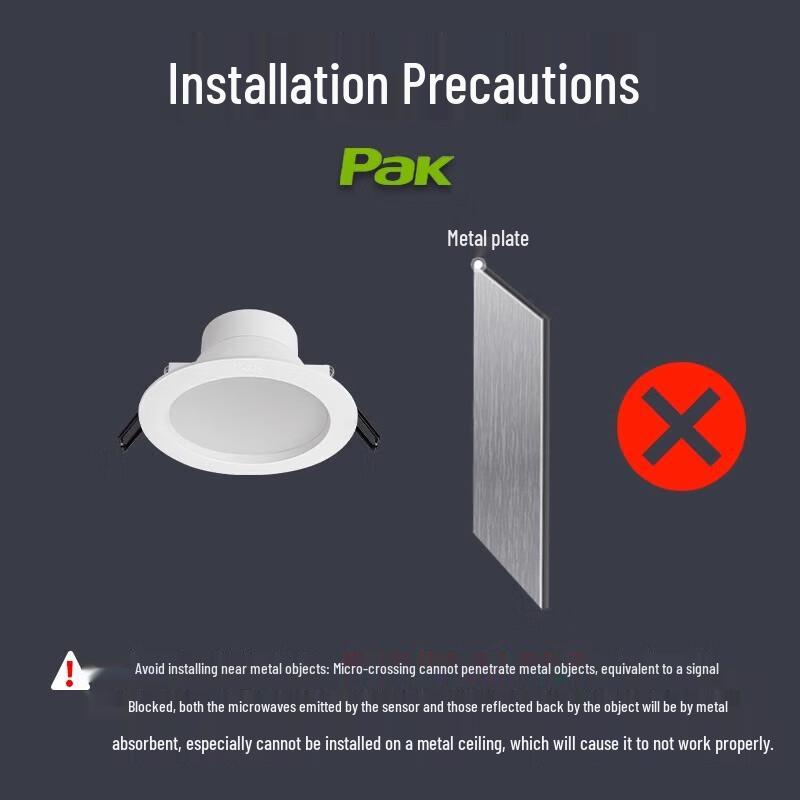 PAK Xingyun LED Recessed Motion Sensor Downlight