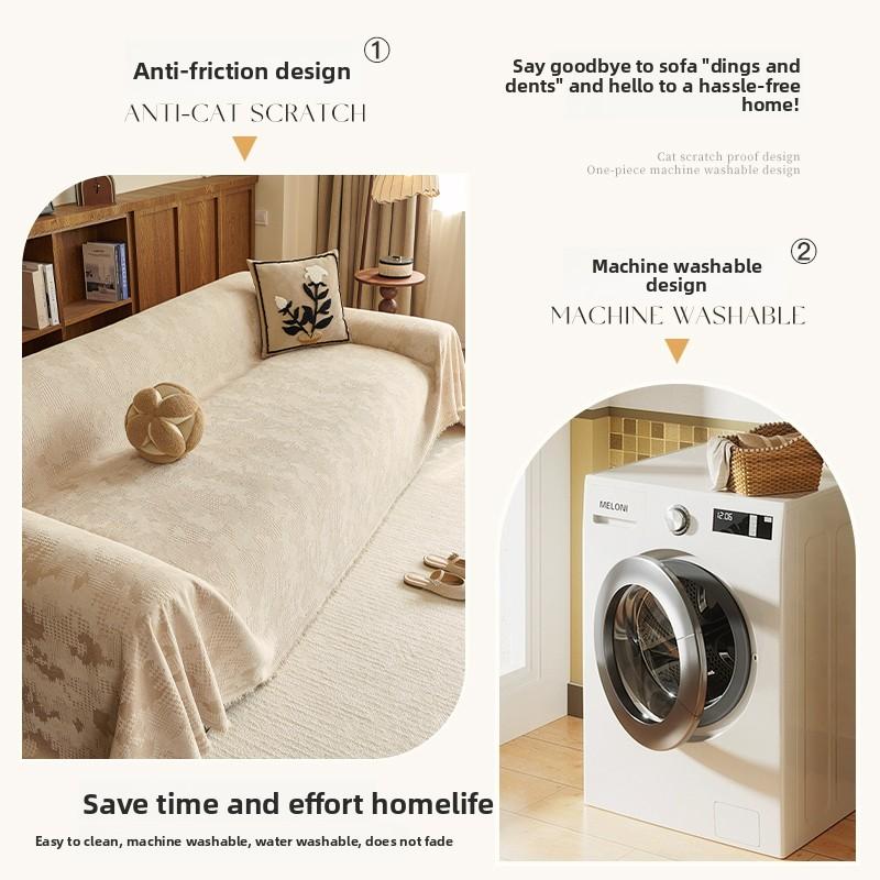 Modern Simple Chenille Sofa Cover Cloth Is Universal In All Seasons Scratching Sofa Towel Full Cover Cover Blanket Is Versatile