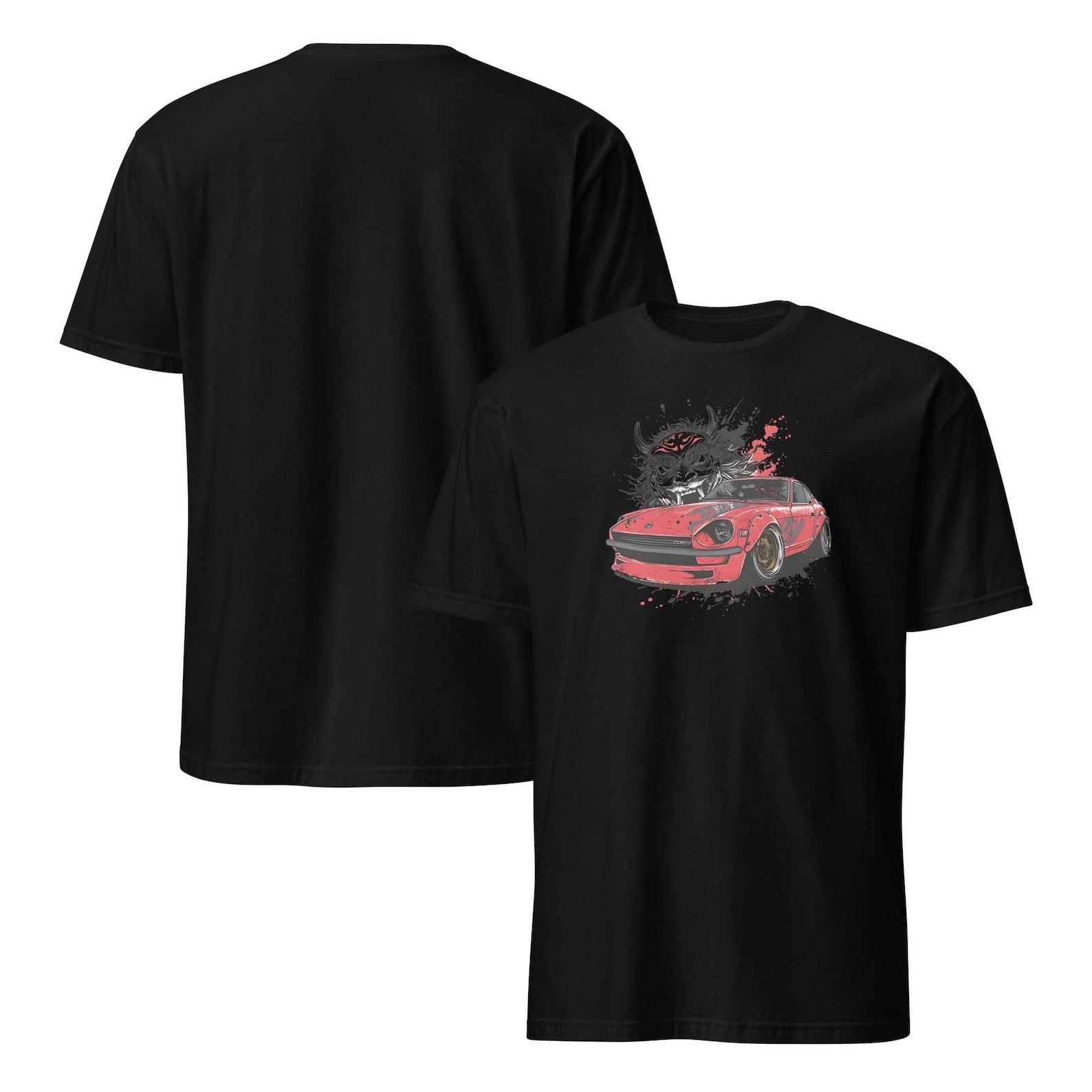 280Z JDM Drift Car Shirt Japanese Oni Skull Racing Graphic Tee S