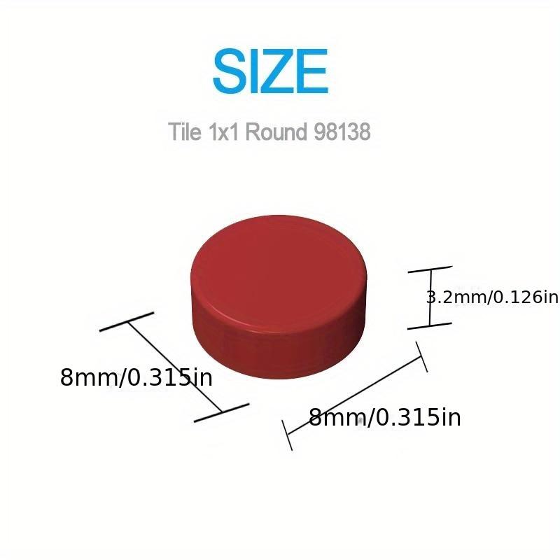 200Pcs/Lot Tile 1X1 Round Special Brick Building Block Small Particle Bulk Bricks Parts Diy Toy
