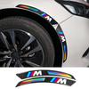Car Wheel Arches Stickers Night Reflective Decorat Car Sticker For M Performance F20 F40 F22 F30 E90 F32 F06 F07 F46 E60 M5