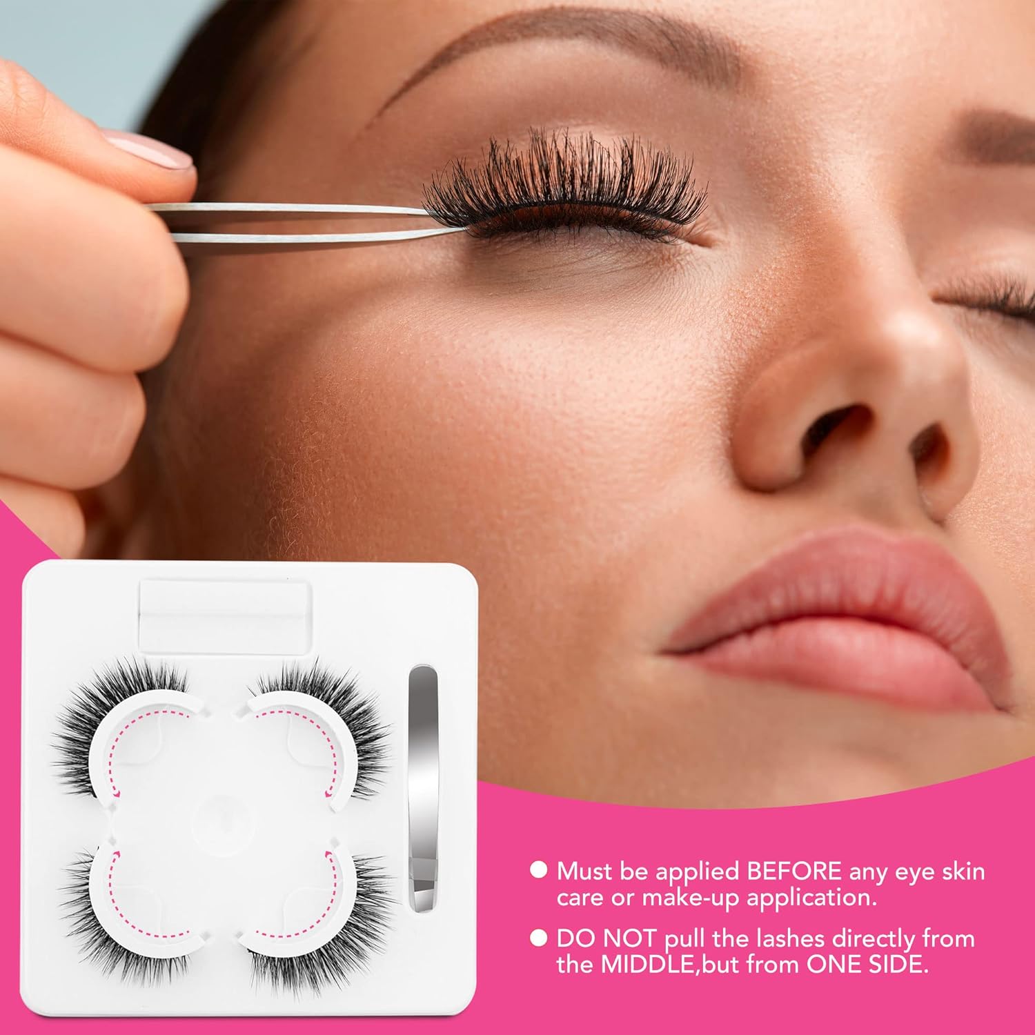 

Самоклеящиеся ресницы, 8 шт. Натуральные накладные ресницы, Многоразовые клейкие ресницы, Ресницы без клея, Натуральные накладные ресницы для женщин