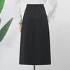 Women's Spring & Summer High-Waist A-Line Skirt: Slimming, Knee-Length, Fashionable for Workplace & Everyday Wear