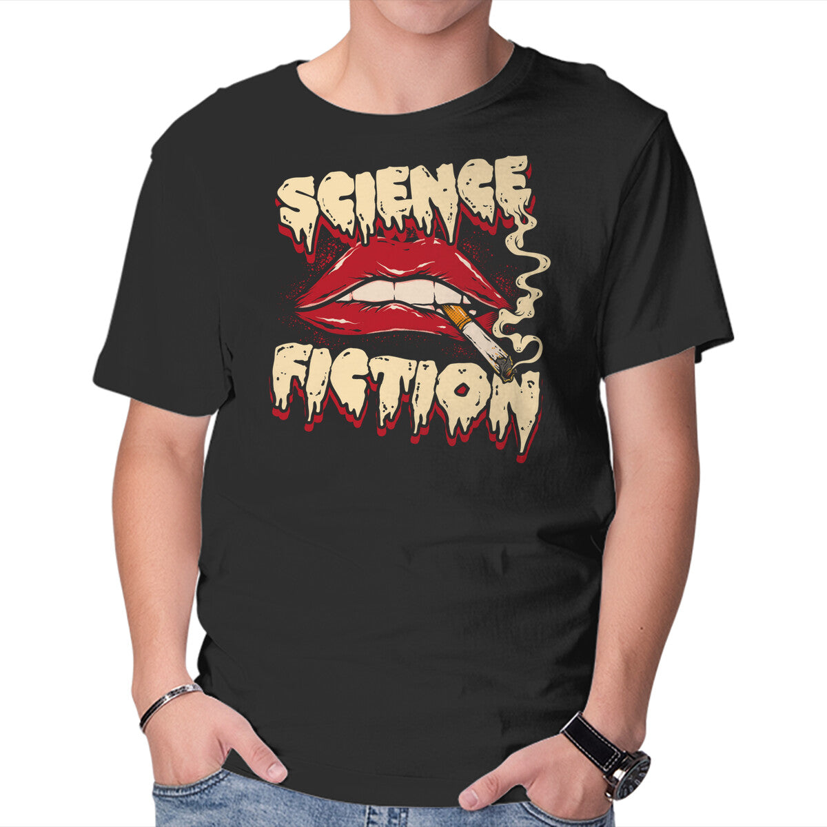 Unisex Crew Neck T-Shirt Science Fiction Graphic Short Sleeve Casual Tee XS