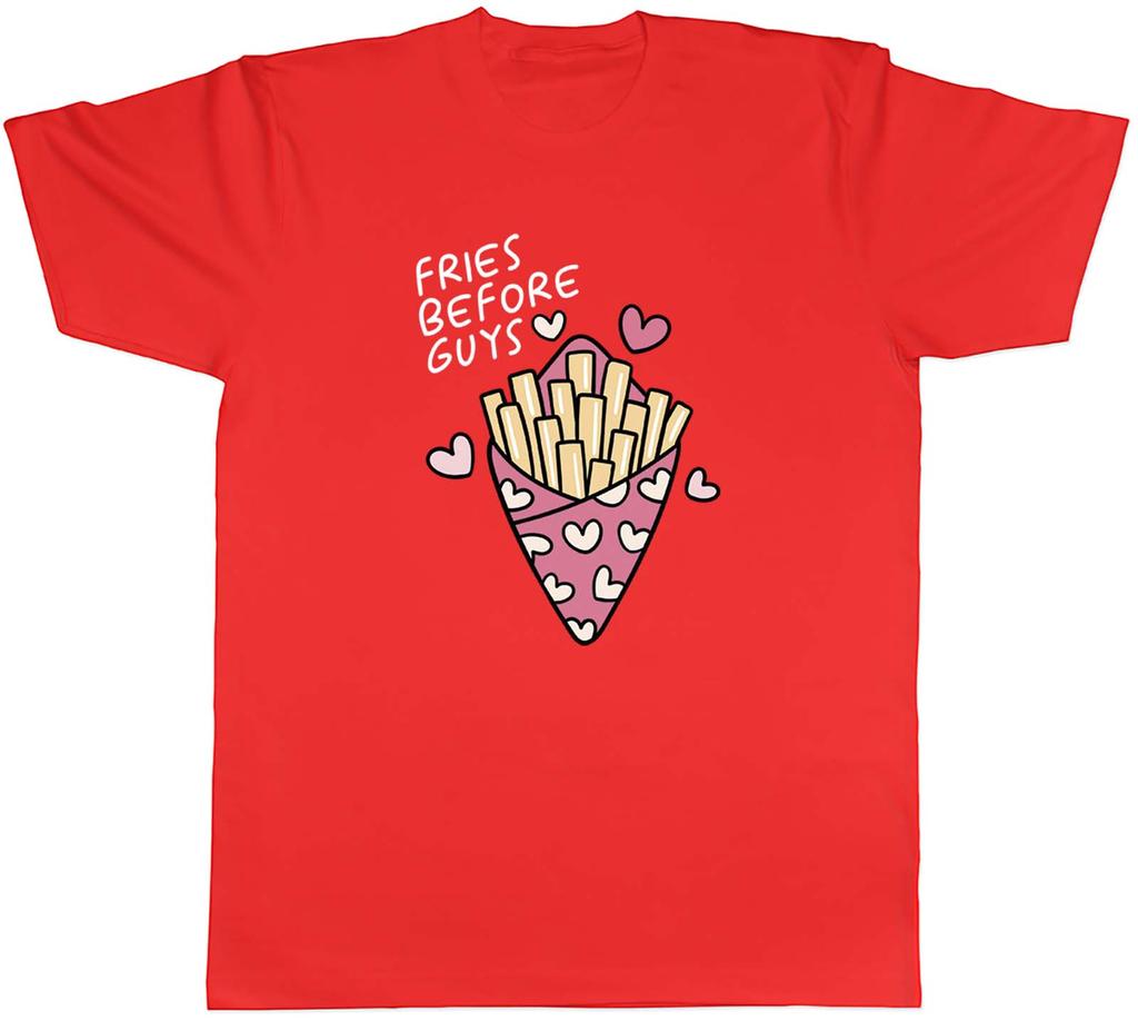 Unisexs T Shirt Funny Valentines Fries Before Guys Unisex Tee Gift