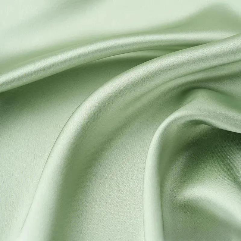 Wide 140cm Acetic Acid Satin Fabric Polyester Spandex Real Silk Fabric Lining Dress Clothing Pajamas Smooth and Silky Fabric
