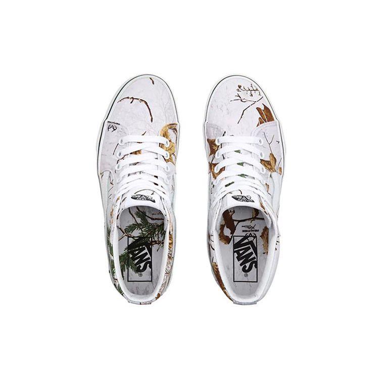 Vans Realtree Xtra X  Sk8 Snow Camouflage High-Top Skate Shoes Unisex Skate Shoes White VN0A4BV6TSA