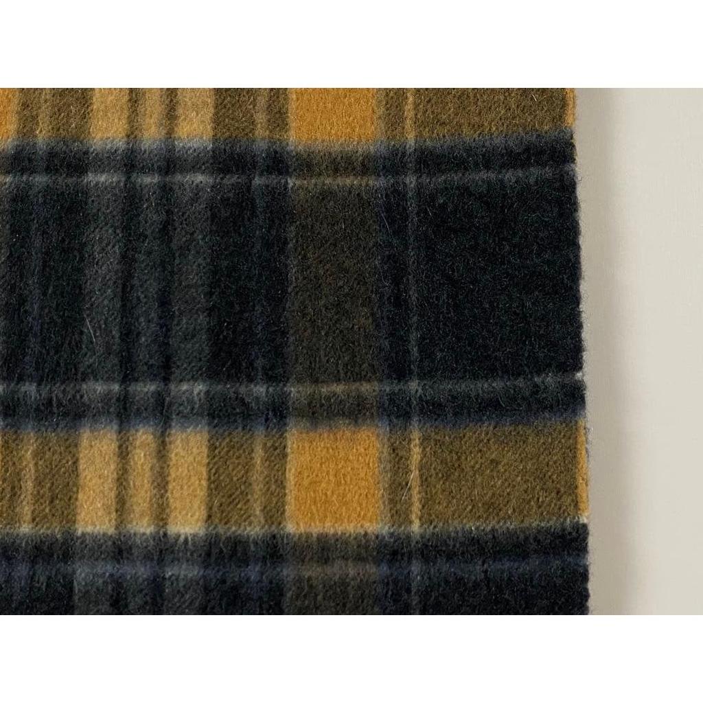 Used Johnstons 100% Cashmere Check Scarf Made in UK