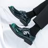 New Men Derby Shoes PU Lace Up Low Heel Round Toe Business Formal Men Shoes
