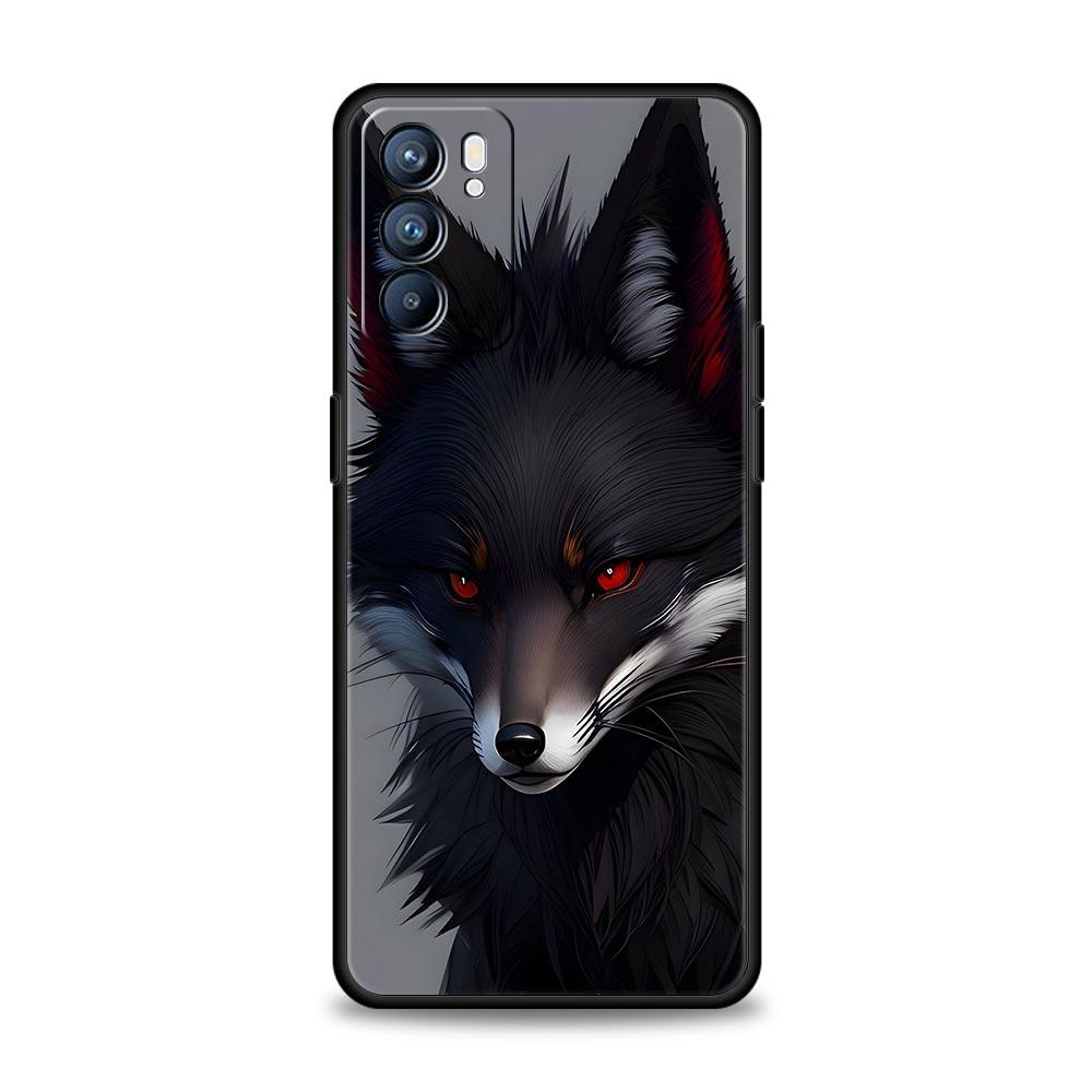 Red Fox Phone Case For Oppo Reno 13 12 11 10 7 F Find X5 X6 A98 A80 A79 A78 A57 A54 A31 A17 Pro 5G Soft TPU Cover Fundas Capas