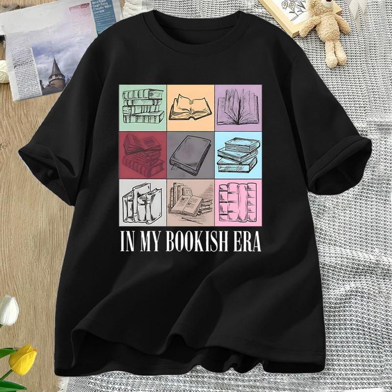 In My Bookish Era Tshirt Retro RoUnisexce Smut Reader Graphic Tshirts Book Lover Bookish T Shirt Summer Cotton WOMEN Clothes Tops