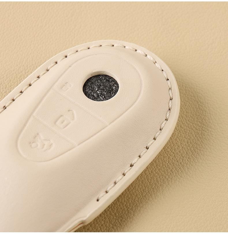 2022 Mercedes-Benz C260L Women’s Handmade Leather Key Cover for S-Class, C-Class, E-Class, GLC, AMG